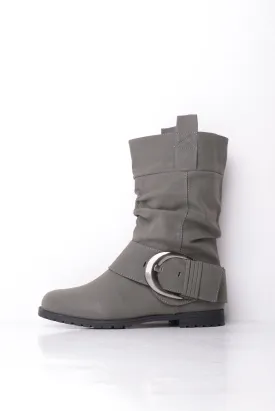 Claudia Ghizzani Buckle Leather Boots