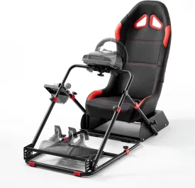 DIWANGUS Racing Simulator Cockpit with Chair Leather Sim Racing Cockpit Adjustable Car Simulator for Logitech G29 G920 G923 G25 G27 Thrustmaster T300Rs T300RS GT T150Rs TX