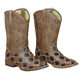 Double Barrel Childrens Andy Patchwork Boots 44566107
