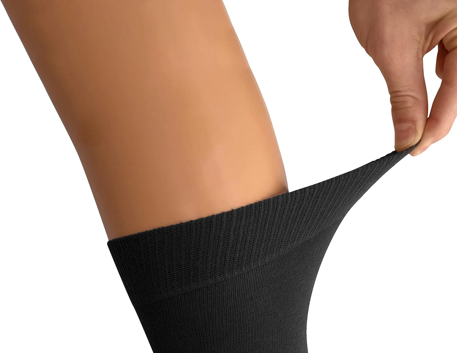 Easton Marlowe Mens Dress Socks 6 Pair Combed Cotton Classic Patterns No Seam Comfort