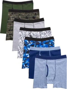 Hanes Boys' and Toddler Underwear, Comfort Flex and ComfortSoft Boxer Briefs, Multiple Packs Available