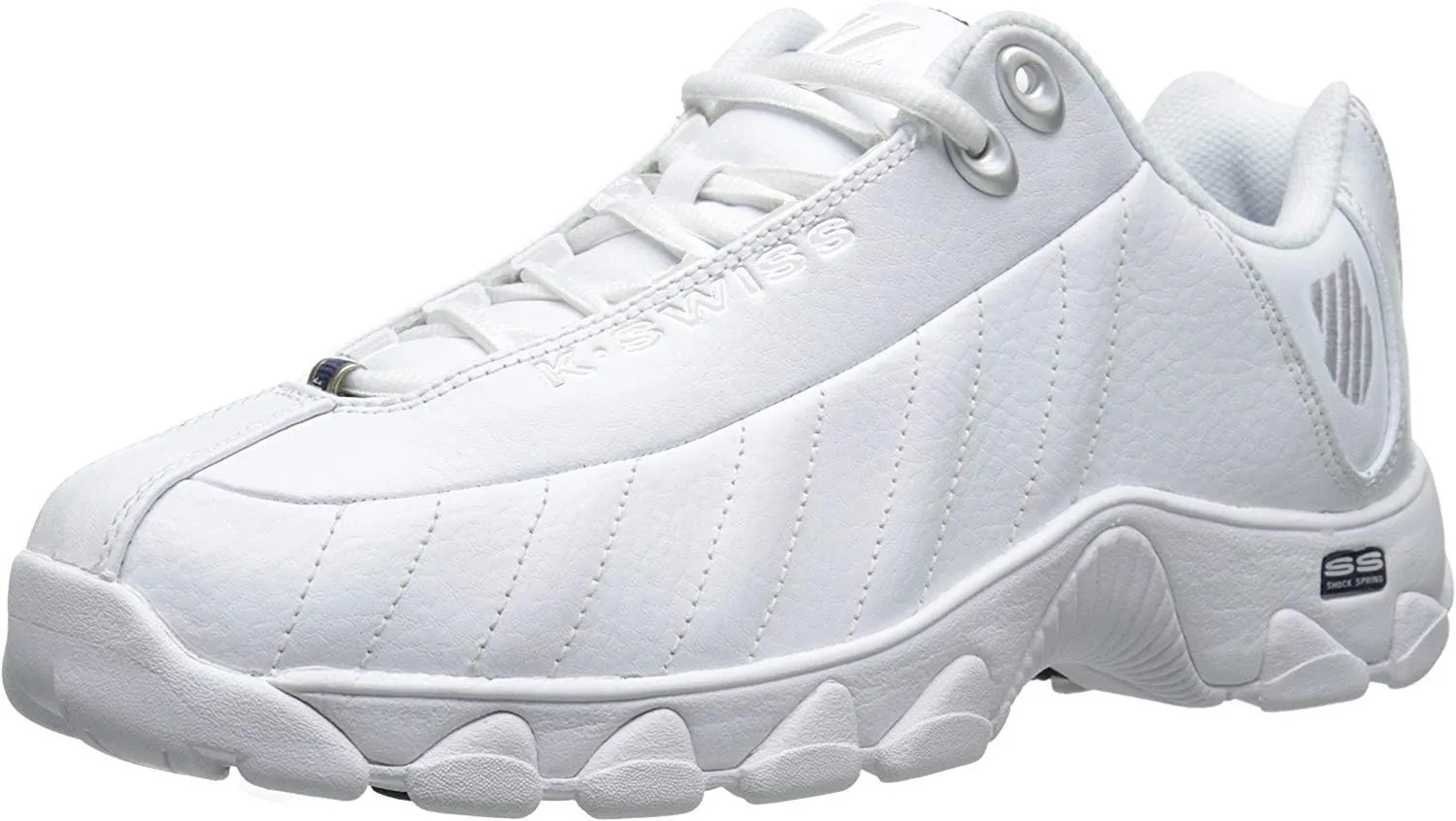 K-Swiss Men's ST329 CMF Sneaker, Wide Tennis Dad Walking Shoes Leather Upper