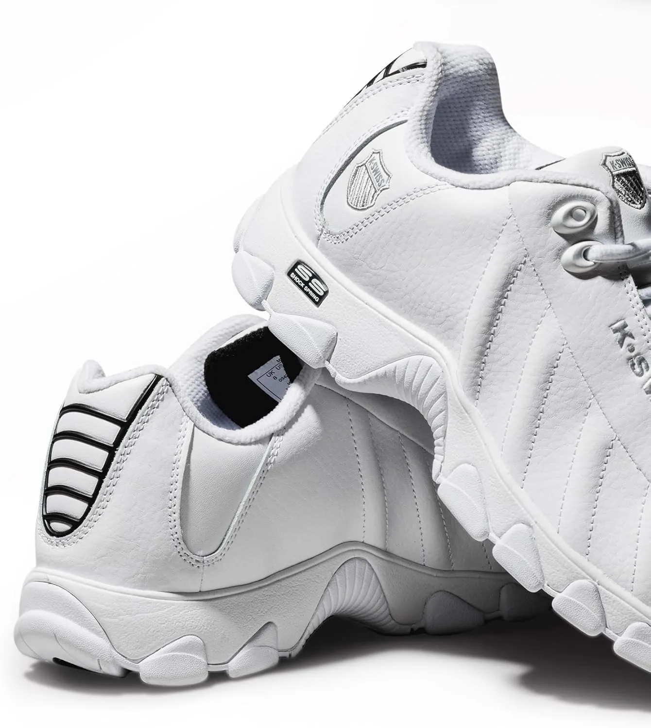 K-Swiss Men's ST329 CMF Sneaker, Wide Tennis Dad Walking Shoes Leather Upper