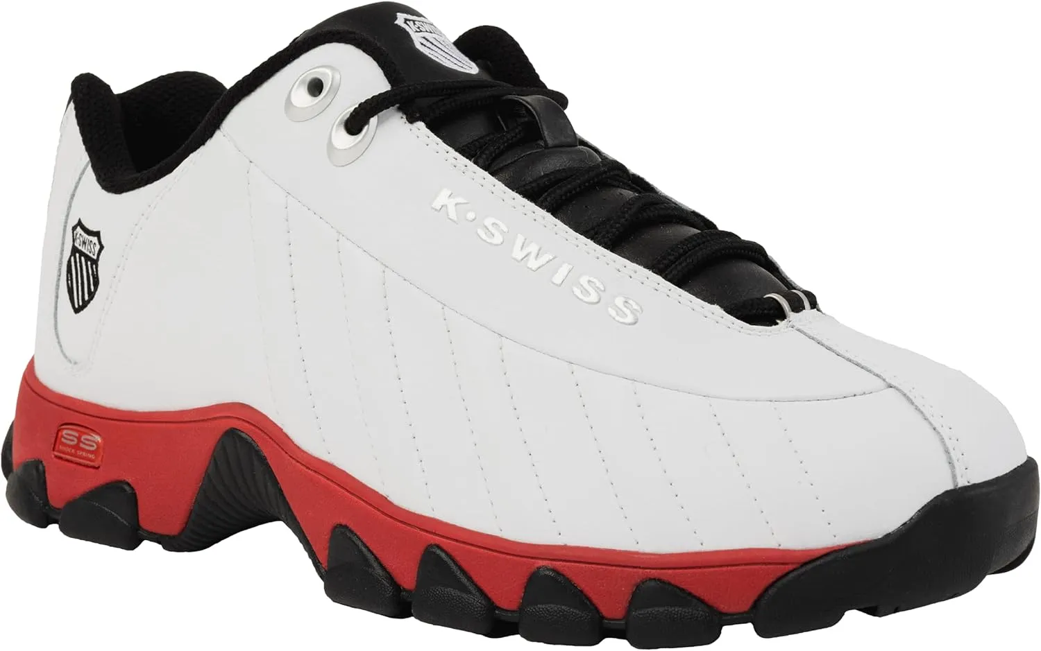 K-Swiss Men's ST329 CMF Sneaker, Wide Tennis Dad Walking Shoes Leather Upper