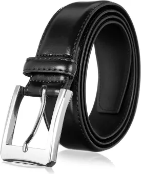 KM Legend Mens Genuine Leather Dress - Classic & Fashion For Work Business And Casual Belt