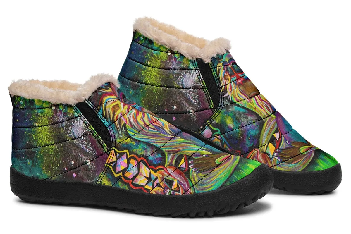 Meditating Rafiki Winter Slippers