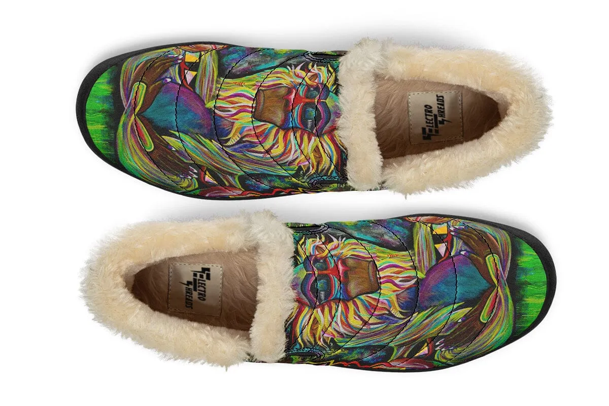 Meditating Rafiki Winter Slippers