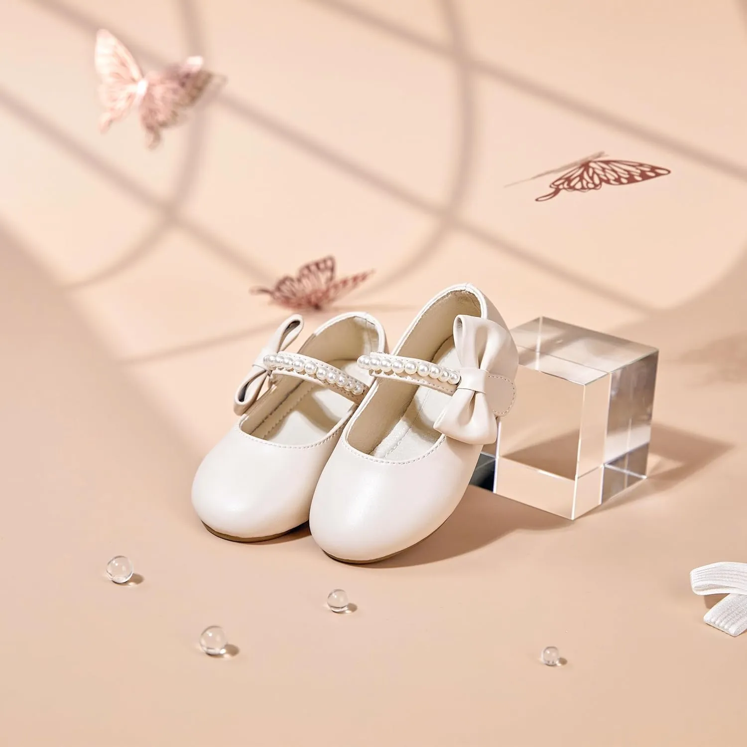 Toddler Flower Girl Dress Shoes - Little Girl Mary Janes for Wedding Party