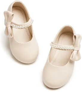 Toddler Flower Girl Dress Shoes - Little Girl Mary Janes for Wedding Party