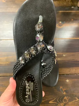 Wring Sandals - Black